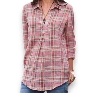 Sundance | Molly Plaid Cotton Pullover Cottage Country Western